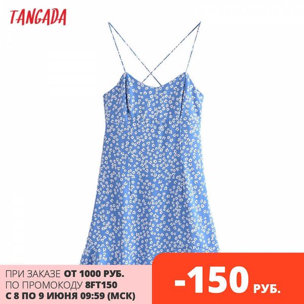 tangada fashion women blue flowers print strap dress sleeveless backless zipper female sundress 3h400 210609, Black;gray
tangada fashion women blue flowers print strap dress sleeveless backless zipper female sundress 3h400 210609, Black;gray