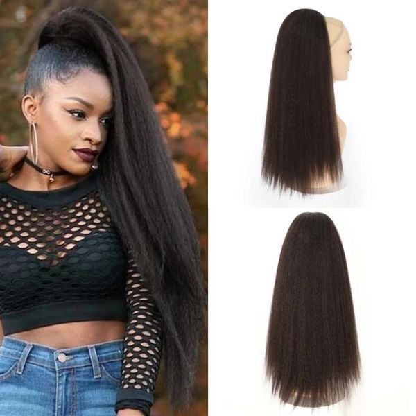 synthetic wigs joy&beauty yaki kinky curly ponytail adjustable strap hairpiece for women with comb pony tail false hair, Black
synthetic wigs joy&beauty yaki kinky curly ponytail adjustable strap hairpiece for women with comb pony tail false hair, Black