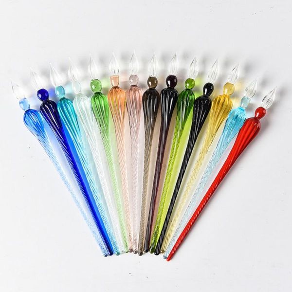 handmade crystal glass multicolor dip pen signature business gift home decoration decorative objects & figurines
handmade crystal glass multicolor dip pen signature business gift home decoration decorative objects & figurines