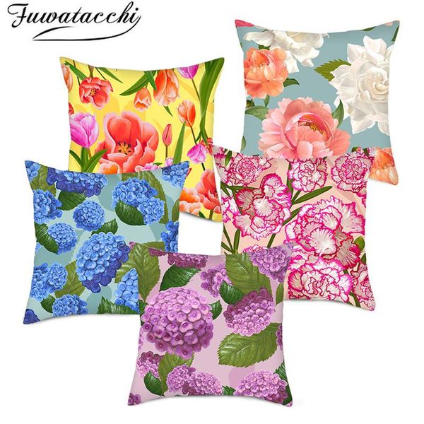 cushion/decorative pillow fuwatacchi colorful floral cushion cover spring flower decorative for home sofa polyester throw pillowcases 45x45c
cushion/decorative pillow fuwatacchi colorful floral cushion cover spring flower decorative for home sofa polyester throw pillowcases 45x45c