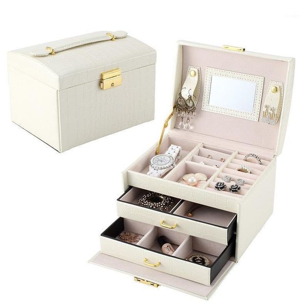 1pc hand jewelry storage box european high-end luxury three-layer double-drawer princess boxes & bins1
1pc hand jewelry storage box european high-end luxury three-layer double-drawer princess boxes & bins1