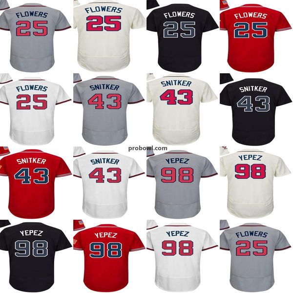 mens womens kids toddlers atlanta 43 brian snitker 25 tyler flowers 98 jose yopez gray ivory navy scarlet white baseball jersey., Blue;black
mens womens kids toddlers atlanta 43 brian snitker 25 tyler flowers 98 jose yopez gray ivory navy scarlet white baseball jersey., Blue;black