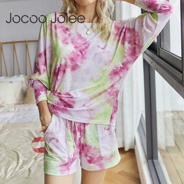 fashion tie dye print casual leisure wear shorts 2 piece suit set women clothes loose batwing sleeve tracksuit jogging sport 210619, White
fashion tie dye print casual leisure wear shorts 2 piece suit set women clothes loose batwing sleeve tracksuit jogging sport 210619, White
