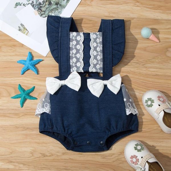 rompers born baby bodysuits 3-18 months girls clothes chic lace bow decor outfits infant girl ruffles clothing, Blue
rompers born baby bodysuits 3-18 months girls clothes chic lace bow decor outfits infant girl ruffles clothing, Blue