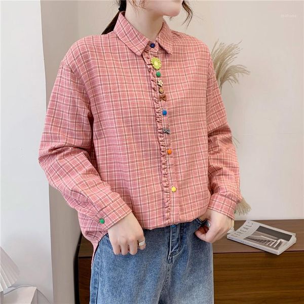 plaid women blouses shirts tunic womens and blouse 2021 long sleeve clothing button up down 3d daisy fashion korean women's &, White
plaid women blouses shirts tunic womens and blouse 2021 long sleeve clothing button up down 3d daisy fashion korean women's &, White