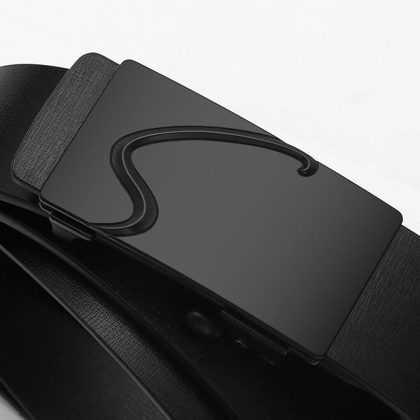men wear automatic buckle belt without teeth and holes leather mens korean style cowhide, Black;brown
men wear automatic buckle belt without teeth and holes leather mens korean style cowhide, Black;brown