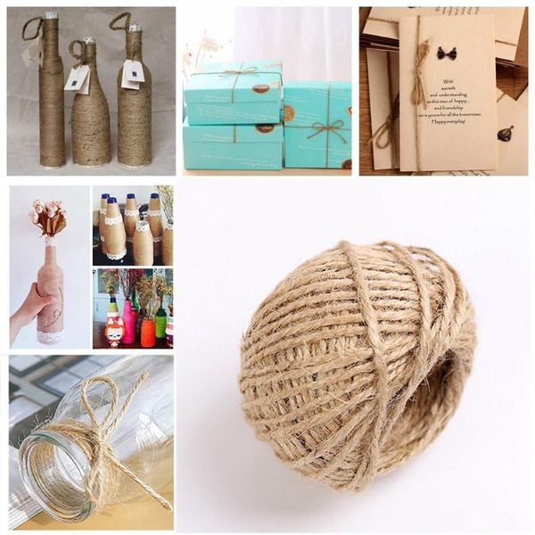 yarn 30meter natural jute rope cord twine home wedding decoration burlap ribbon handwork gift christmas birthday party wrapping, Black;white
yarn 30meter natural jute rope cord twine home wedding decoration burlap ribbon handwork gift christmas birthday party wrapping, Black;white