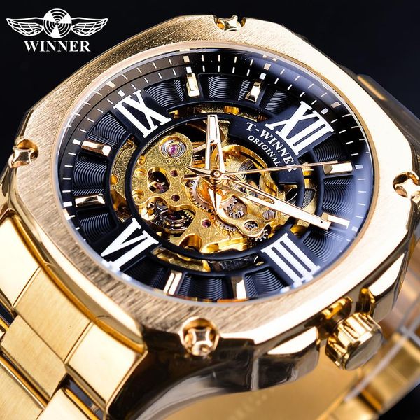 winner gold men automatic wristwatch steampunk 3d dial design complete stainless steel tape watertight mechanical watches clock, Slivery;brown
winner gold men automatic wristwatch steampunk 3d dial design complete stainless steel tape watertight mechanical watches clock, Slivery;brown