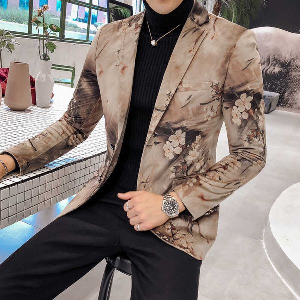 floral print blazer men slim fit jacket business casual blazers mens long sleeve wedding suit singer chaqueta hombre 210527, White;black
floral print blazer men slim fit jacket business casual blazers mens long sleeve wedding suit singer chaqueta hombre 210527, White;black