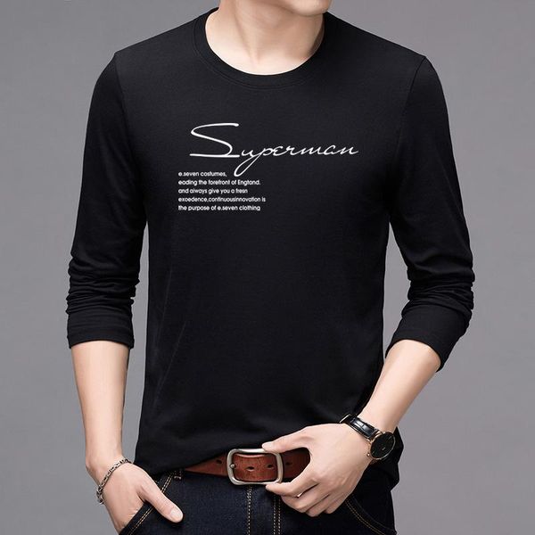 men's t-shirts long sleeve t-shirt 2021 spring summer 100% cotton high qulality man t shirt tee hip hop brand-clothing, White;black
men's t-shirts long sleeve t-shirt 2021 spring summer 100% cotton high qulality man t shirt tee hip hop brand-clothing, White;black