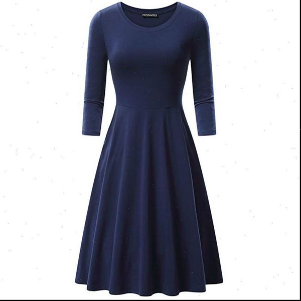 women dresses summer dress solid vintage o neck casual high waist sleeve fitted plus size ladies black green vestidos, Black;gray
women dresses summer dress solid vintage o neck casual high waist sleeve fitted plus size ladies black green vestidos, Black;gray