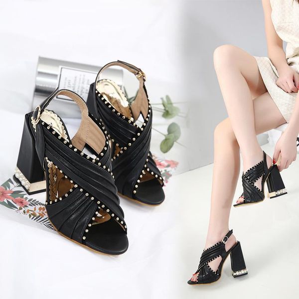 dress shoes classics fashion summer clear heels sandals ankle strap front rear high square women casual beach, Black
dress shoes classics fashion summer clear heels sandals ankle strap front rear high square women casual beach, Black