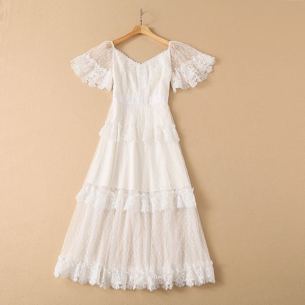 casual dresses european and american women's clothing spring short sleeve v-neck fashion lace mesh pleated dress 8f2m, Black;gray
casual dresses european and american women's clothing spring short sleeve v-neck fashion lace mesh pleated dress 8f2m, Black;gray