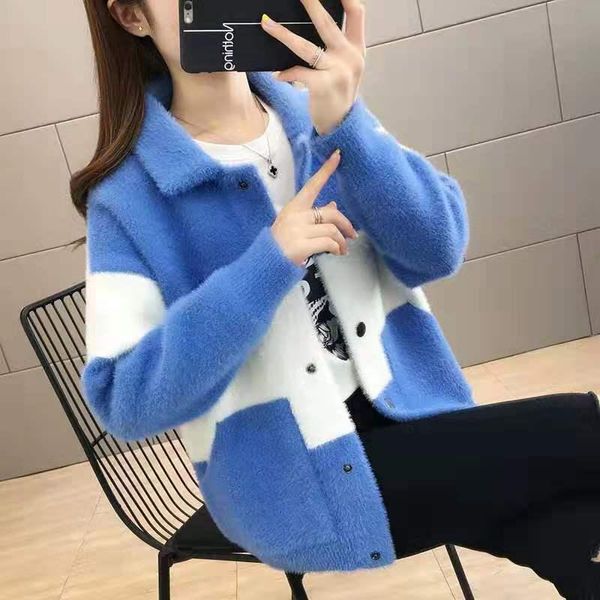 fy1039 2021 spring autumn winter women fashion casual warm nice sweater woman female ol coats and jackets women's, Black;brown
fy1039 2021 spring autumn winter women fashion casual warm nice sweater woman female ol coats and jackets women's, Black;brown