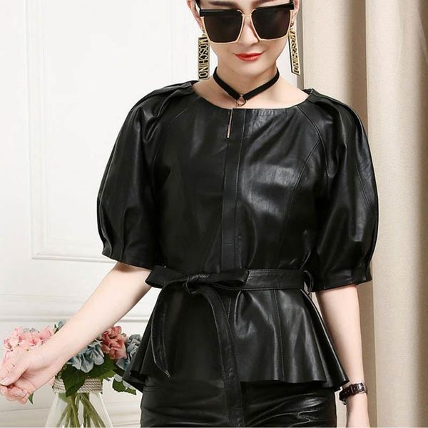 women's leather & faux fashion womens zipper short genuine sheepskin streetwear ladies coats black red sashes o-neck
women's leather & faux fashion womens zipper short genuine sheepskin streetwear ladies coats black red sashes o-neck