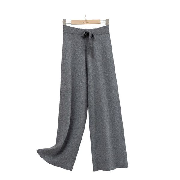 women's wide-leg pants thick warm knitted high-waist ankle-length straight casual comfortable & capris, Black;white
women's wide-leg pants thick warm knitted high-waist ankle-length straight casual comfortable & capris, Black;white