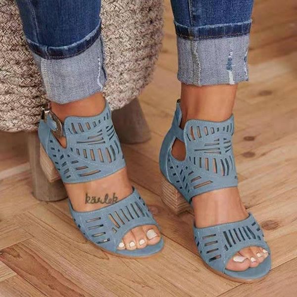 sandals vintage women mid heel summer hollow out slip-on buckle ladies shoes open toe casual pumps fashion sandalias, Black
sandals vintage women mid heel summer hollow out slip-on buckle ladies shoes open toe casual pumps fashion sandalias, Black