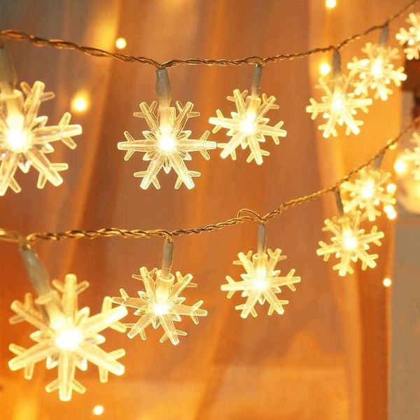 strings led snowflake string light christmas garland fairy lights battery operated for xmas tree year home party holiday decoration
strings led snowflake string light christmas garland fairy lights battery operated for xmas tree year home party holiday decoration