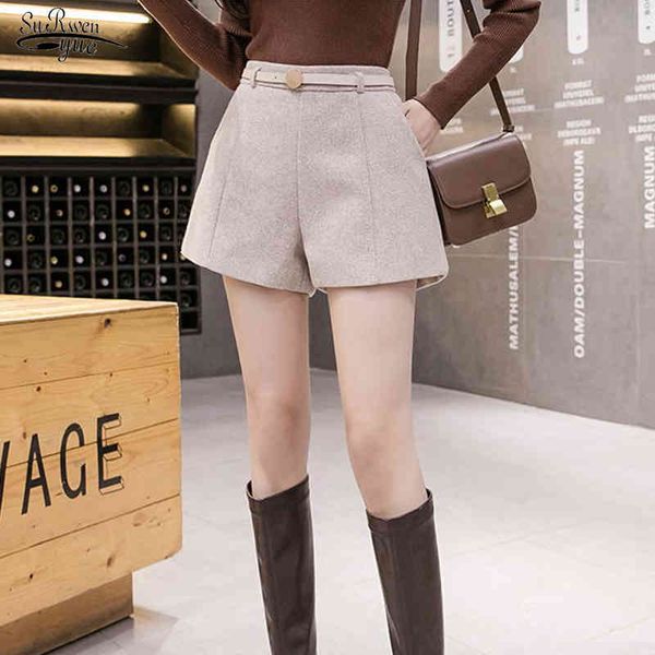 fashion high waist women shorts with belt office lady winter skirts solid wide-legged pants femme 12667 210508, White;black
fashion high waist women shorts with belt office lady winter skirts solid wide-legged pants femme 12667 210508, White;black