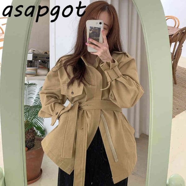 coats & jackets women's clothing autumn retro stand bandage waist zipper trench coat women fashion casual pull full sleeve 210429, Tan;black 
coats & jackets women's clothing autumn retro stand bandage waist zipper trench coat women fashion casual pull full sleeve 210429, Tan;black