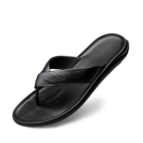 slippers men summer flip flops beach sandals anti-slip casual flats genuine leather zapatos chanclas de hombre, Black
slippers men summer flip flops beach sandals anti-slip casual flats genuine leather zapatos chanclas de hombre, Black