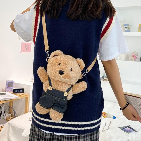 waist bags cute plush shoulder bag bear toy perfect gift for girls coin purse fashion wear matching pieces small capacity
waist bags cute plush shoulder bag bear toy perfect gift for girls coin purse fashion wear matching pieces small capacity