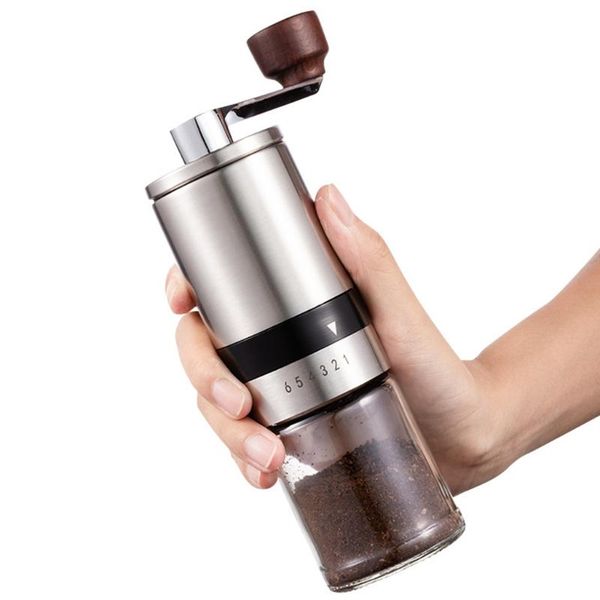 manual coffee grinders grinder hand mill with ceramic burrs stainless steel handle suitable for camping & home use
