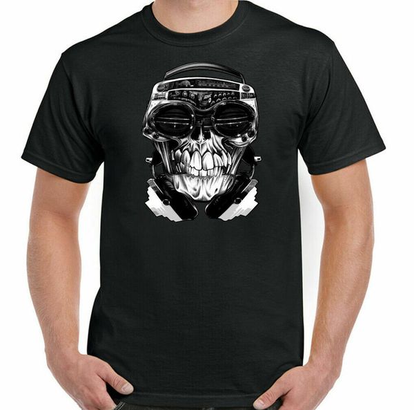 Skull T-Shirt Mens Funny Boogie Box Hi-Fi Ghetto Blaster Music Gothic Biker Top, White;black
Skull T-Shirt Mens Funny Boogie Box Hi-Fi Ghetto Blaster Music Gothic Biker Top, White;black