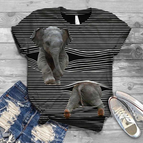 women's t-shirt harajuku woman tshirts fashion women o-neck short sleeve 3d elephant print striped femme t-shirts mujer camisetas, White
women's t-shirt harajuku woman tshirts fashion women o-neck short sleeve 3d elephant print striped femme t-shirts mujer camisetas, White