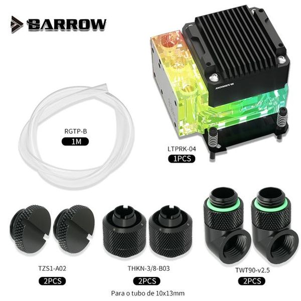 fans & coolings barrow cpu aio water cooling kit for itx computer case,17w pwm pump block res combo, block+fittings+tubing, 5v mb sync
fans & coolings barrow cpu aio water cooling kit for itx computer case,17w pwm pump block res combo, block+fittings+tubing, 5v mb sync