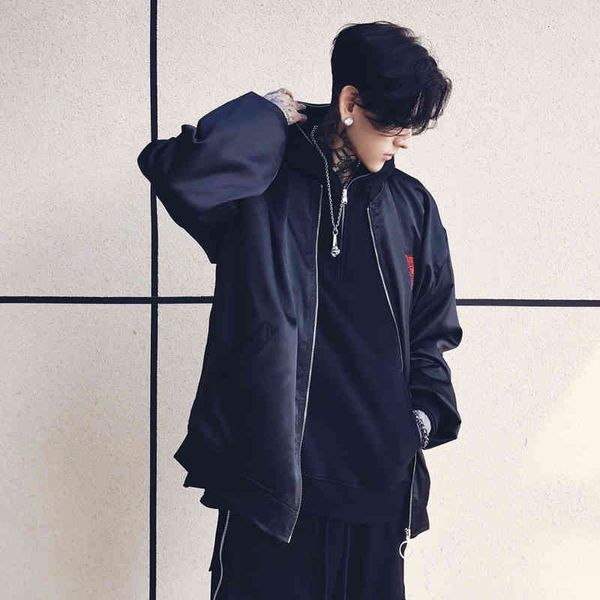 men's jackets cool embroidery jacket autumn spring ma1 bomber coat thin women men hip hop fashion streetwear us size xs-xl o2uq, Black;brown
men's jackets cool embroidery jacket autumn spring ma1 bomber coat thin women men hip hop fashion streetwear us size xs-xl o2uq, Black;brown