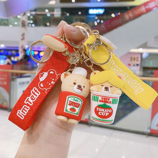 2021 fashion keychain genuine toon qimeng teddy food series creative key chain men's and women's cute bag car pendant, Silver
2021 fashion keychain genuine toon qimeng teddy food series creative key chain men's and women's cute bag car pendant, Silver