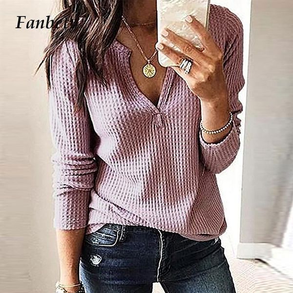 women's blouses & shirts elegant office lady solid v neck blouse autumn long sleeve ribbed pullover female casual loose basic blusa kp, White
women's blouses & shirts elegant office lady solid v neck blouse autumn long sleeve ribbed pullover female casual loose basic blusa kp, White