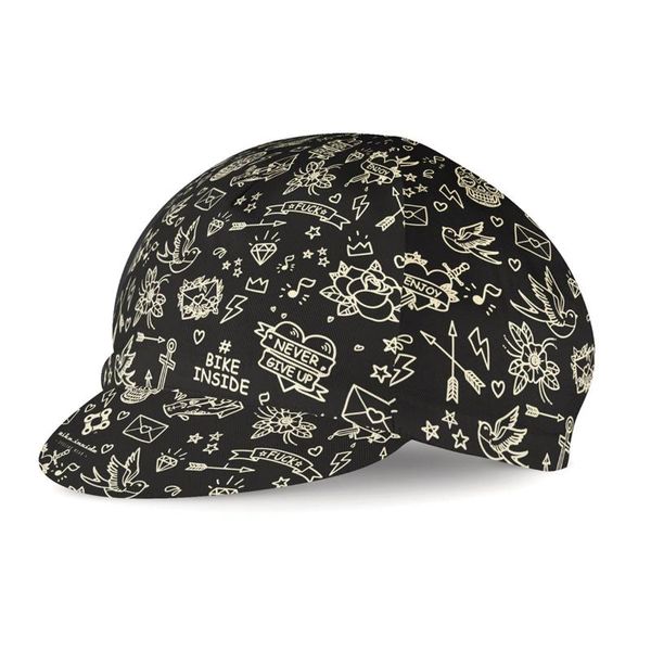 cycling caps & masks never give up classical oscrolling gorra ciclismo unisex, Black 
cycling caps & masks never give up classical oscrolling gorra ciclismo unisex, Black