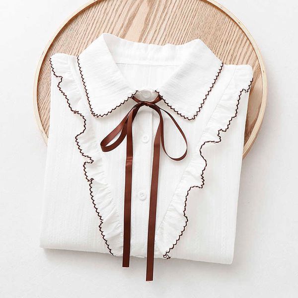 chic women long sleeve sweet turn down collar blouses solid casual ruffle sweet button blouses autumn blouse shirt 210604, White
chic women long sleeve sweet turn down collar blouses solid casual ruffle sweet button blouses autumn blouse shirt 210604, White