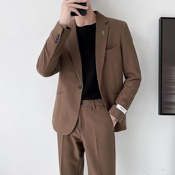 men's suits & blazers oimg autumn casual suit korean business handsome two-piece, White;black
men's suits & blazers oimg autumn casual suit korean business handsome two-piece, White;black