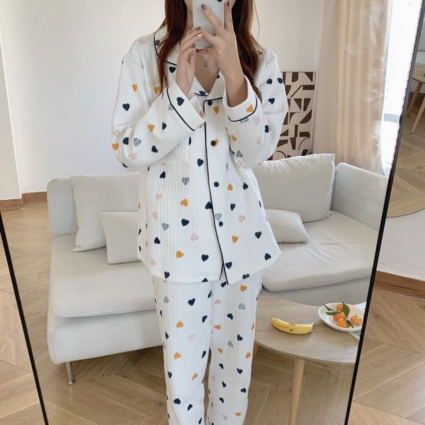 sleepwear two piece suit cardigans printing nightwear thick sweet soft casual homewear loose fashion home pajamas sets, Black;red
sleepwear two piece suit cardigans printing nightwear thick sweet soft casual homewear loose fashion home pajamas sets, Black;red