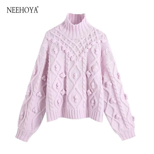 women's sweaters women 2021 fashion with pompoms loose knitted sweater vintage high neck long sleeve female pullovers chic, White;black
women's sweaters women 2021 fashion with pompoms loose knitted sweater vintage high neck long sleeve female pullovers chic, White;black