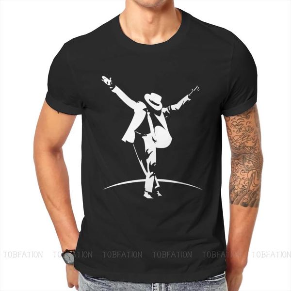 men's t-shirts michael jackson dance tshirt black for men oversized t shirt casual streetwear, White;black
men's t-shirts michael jackson dance tshirt black for men oversized t shirt casual streetwear, White;black