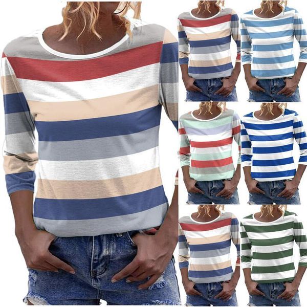 women's blouses & shirts plus size stripe print loose casual long sleeve shirt blusas autumn winter women and vintage streetwear, White
women's blouses & shirts plus size stripe print loose casual long sleeve shirt blusas autumn winter women and vintage streetwear, White