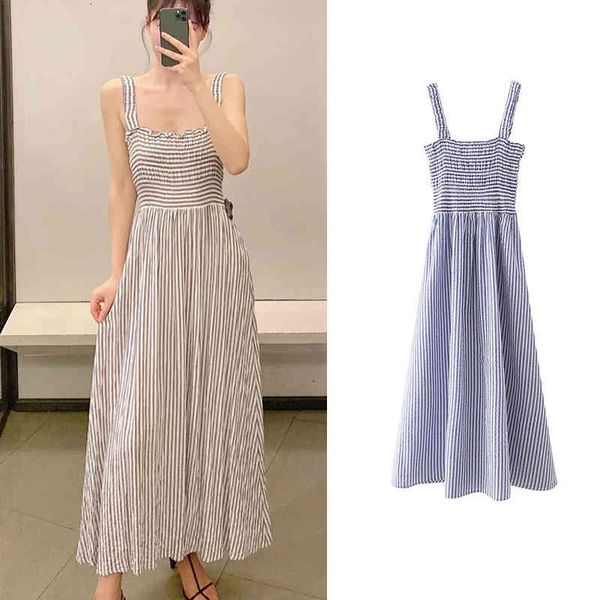 casual dresses 2021 fashion women's striped print long paragraph dress with suspenders fold decoration waist 9yrk, Black;gray
casual dresses 2021 fashion women's striped print long paragraph dress with suspenders fold decoration waist 9yrk, Black;gray