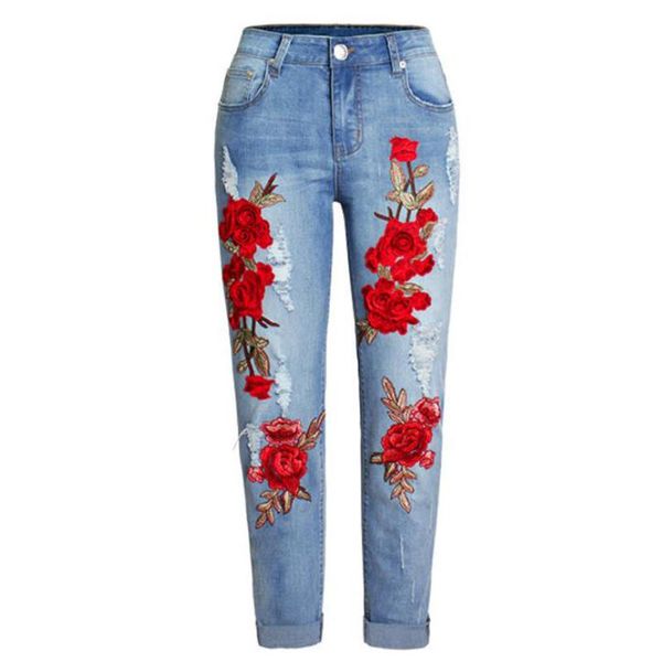 women's jeans plus size floral print women streetwear high waist vintage ankle length long denim pants blue mujer pantalon bottoms
women's jeans plus size floral print women streetwear high waist vintage ankle length long denim pants blue mujer pantalon bottoms