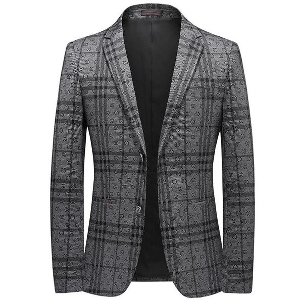 men's suits & blazers spring autumn plaid men fashion slim casual business handsome male coat, White;black
men's suits & blazers spring autumn plaid men fashion slim casual business handsome male coat, White;black