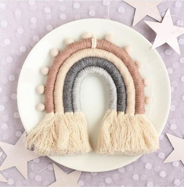 nordic room handmade woven cotton rope rainbow hanging decoration wall colorful tapestry decor po props decorative objects & figurines
nordic room handmade woven cotton rope rainbow hanging decoration wall colorful tapestry decor po props decorative objects & figurines