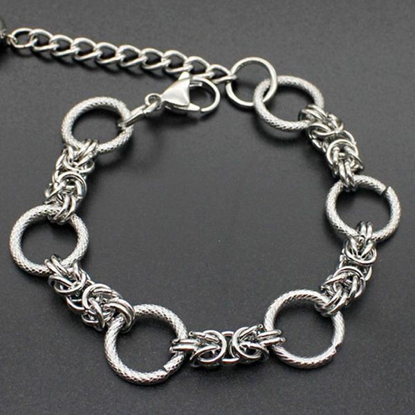 link, chain bracelet mens stainless steel steampunk personality on hand charm circle jewelry gifts for men wholesale, Black
link, chain bracelet mens stainless steel steampunk personality on hand charm circle jewelry gifts for men wholesale, Black