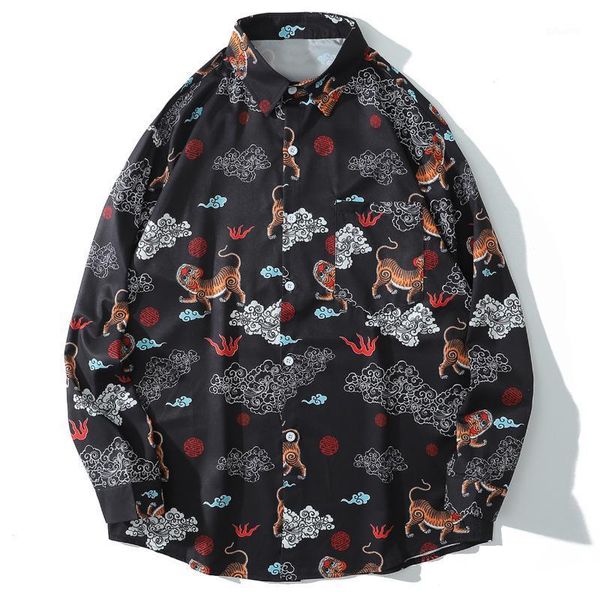 hip hop funny tiger print long sleeve shirt men harajuku streetwear hawaiian beach shirts cotton oversized holiday button men's casual, White;black
hip hop funny tiger print long sleeve shirt men harajuku streetwear hawaiian beach shirts cotton oversized holiday button men's casual, White;black