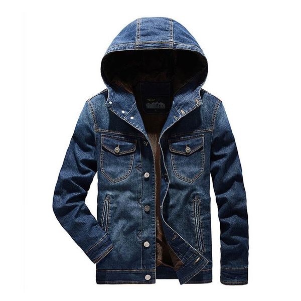 men's jackets mcikkny men spring autumn casual denim hooded multi pockets cotton outwear for male clothing, Black;brown
men's jackets mcikkny men spring autumn casual denim hooded multi pockets cotton outwear for male clothing, Black;brown