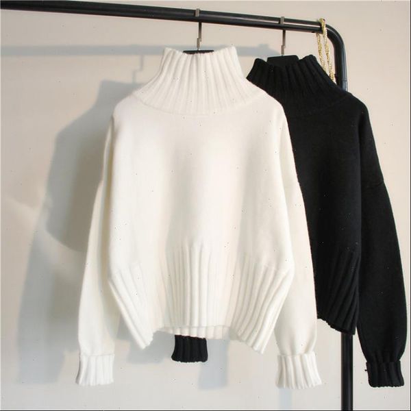 women sweaters yamdi loose autumn winter clothes warm korean sweater solid black red jumper v neck casual pullover fashion runway, White;black
women sweaters yamdi loose autumn winter clothes warm korean sweater solid black red jumper v neck casual pullover fashion runway, White;black