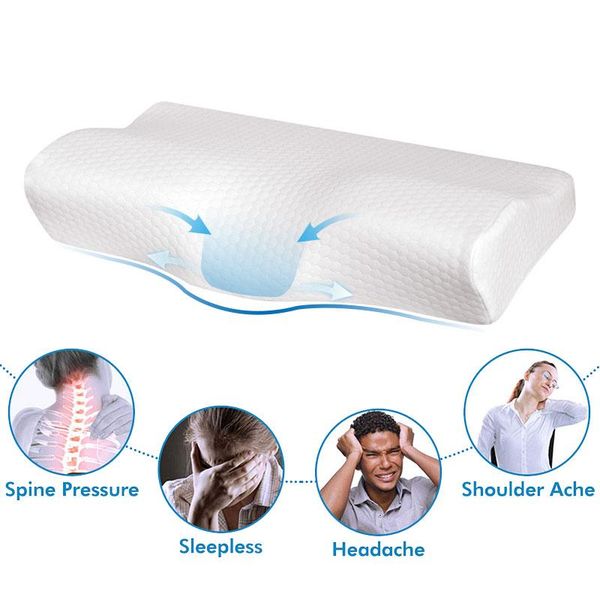 pillow memory foam bedding neck protection slow rebound butterfly shaped health cervical head
pillow memory foam bedding neck protection slow rebound butterfly shaped health cervical head