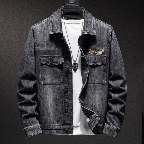 men's jackets men's autumn models large size denim jacket korean version of the slim trend simple fashion casual jeans coat, Black;brown
men's jackets men's autumn models large size denim jacket korean version of the slim trend simple fashion casual jeans coat, Black;brown